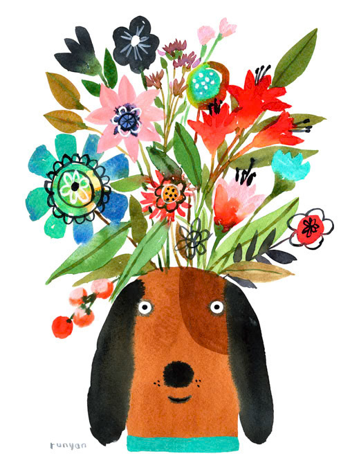 FLOWER PUPPY 13 _Dog- flower- Puppy _  Creatif ©Terry Runyan - Creatif License