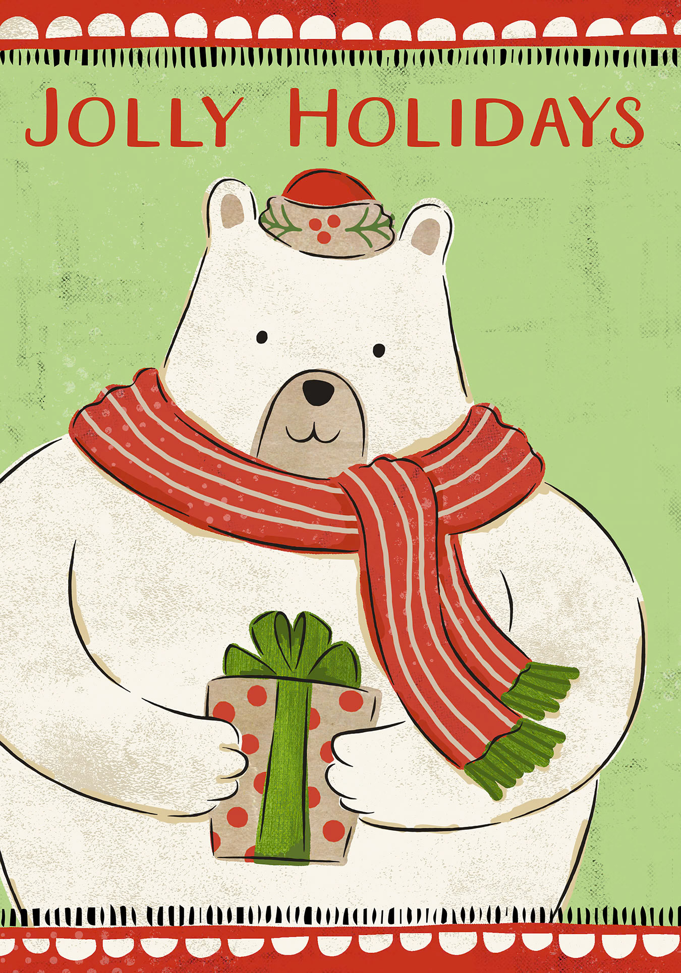 SH_Cmas_1838_Linework Polar Bear_Creatif ©Steve Haskamp - Creatif License