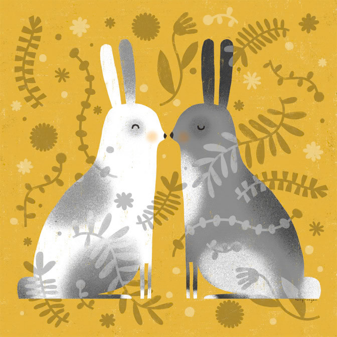 NOSE TO NOSE _Animals- Maggie- Rabbits _  Creatif ©Terry Runyan - Creatif License