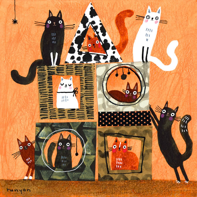 CAT TREE HOUSE 8x8 _Cats _  Creatif