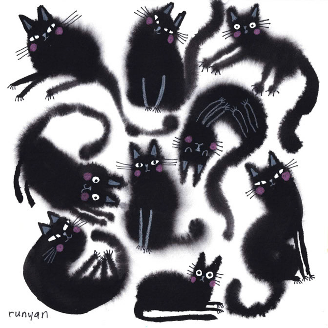 BLACK FLOOF GROUP _Cats _  Creatif ©Terry Runyan - Creatif License
