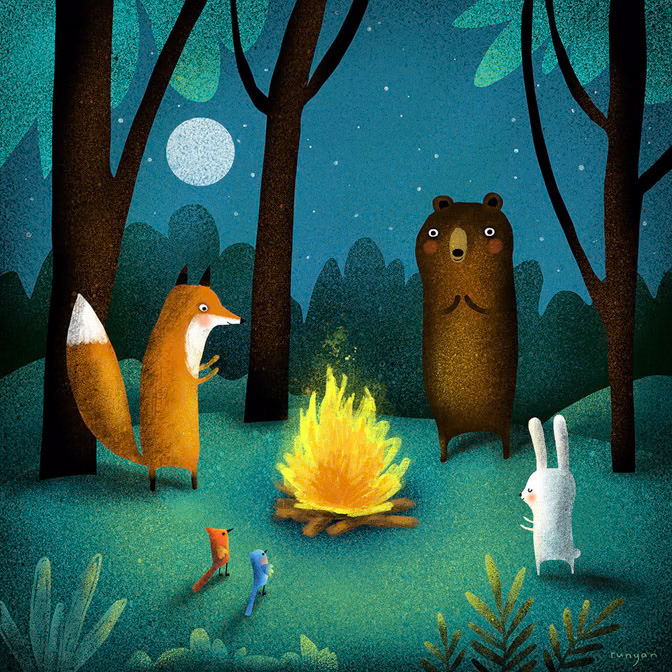 CAMPFIRE - Terry Runyan - Creatif _Animals- Maggie- Masala request _  Creatif ©Terry Runyan - Creatif License