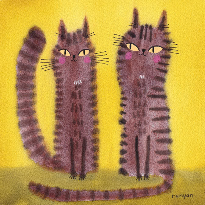 TWO TABBIES _Cats _  Creatif