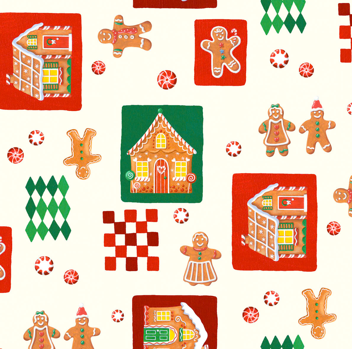 SH_Cmas_1113-GingerbreadPattern3Sketch ©Steve Haskamp - Creatif License