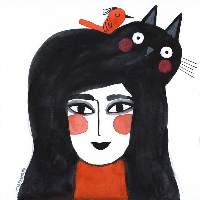 BLACK CAT HAIR _Cat Hair _  Creatif