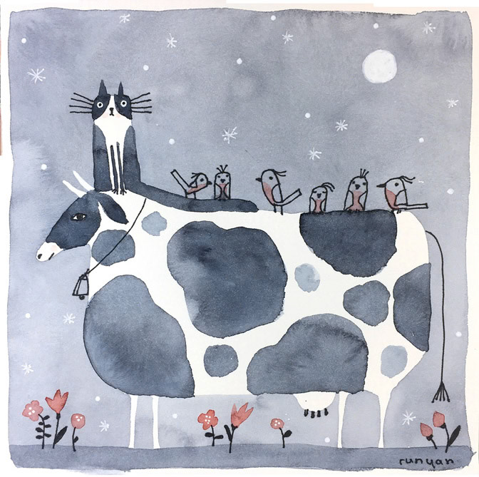 Cat Cow _Animals _  Creatif
