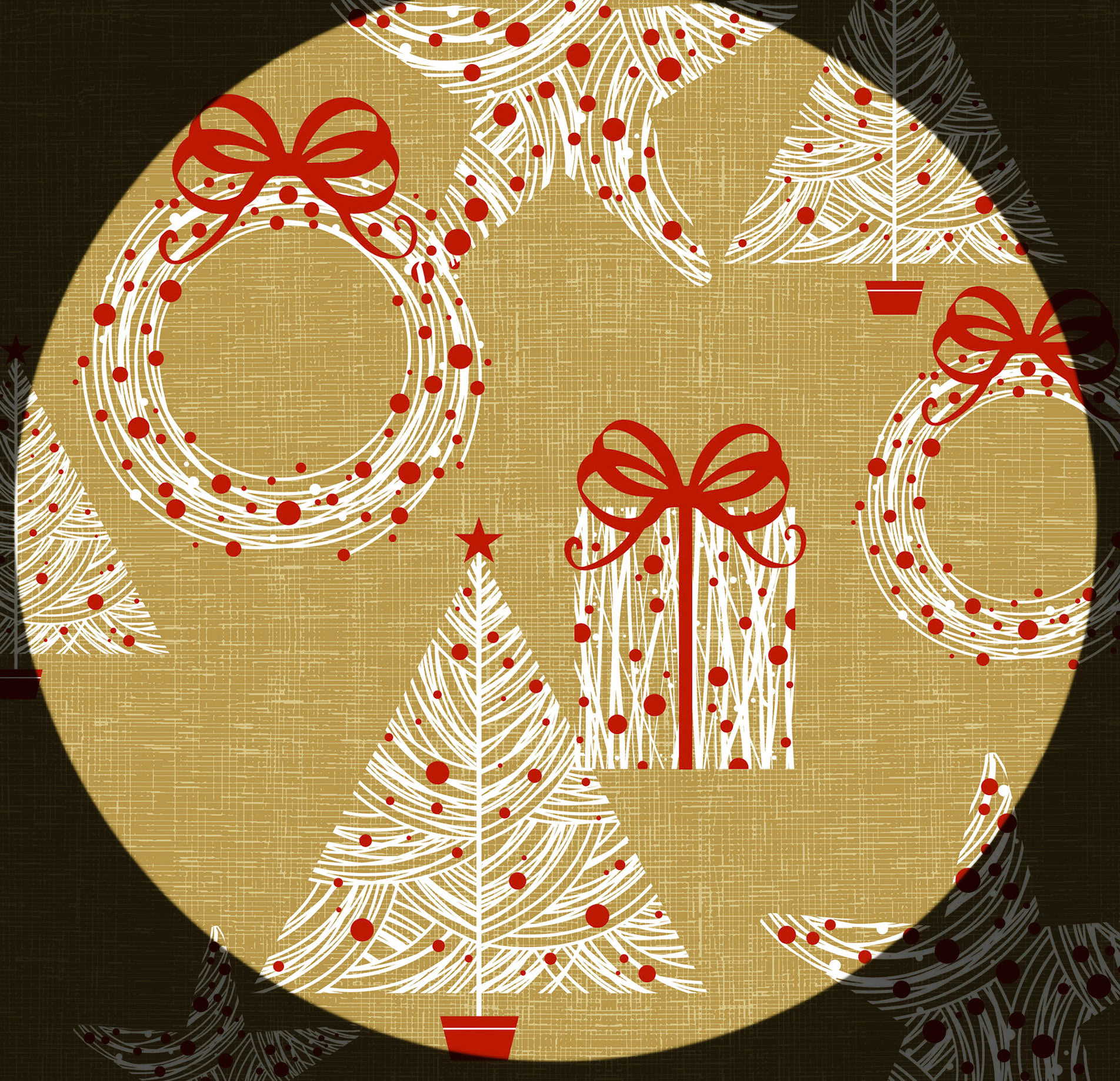 1557_Gold Glam Xmas Pattern ©Steve Haskamp - Creatif License