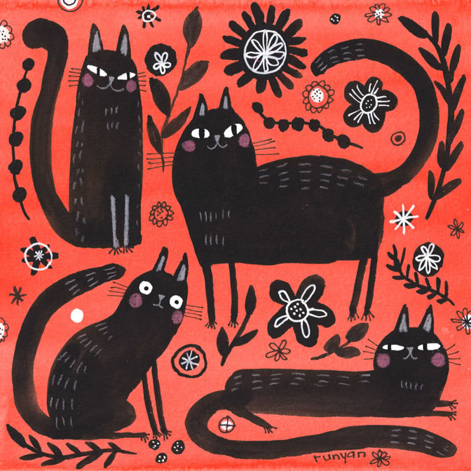 BLACK CAT JOY _Cat _  Creatif