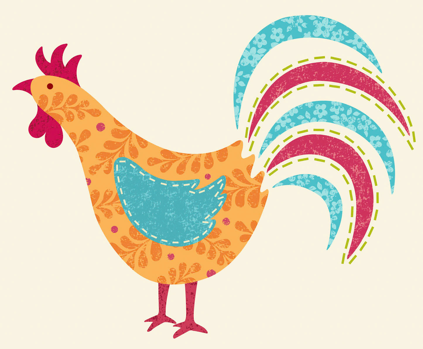 SH_Bird_827Rooster3CreamBkd ©Steve Haskamp - Creatif License