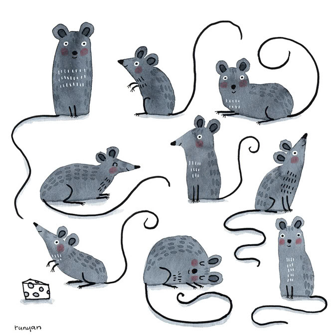 MOUSES - Terry Runyan - Creatif _Animals- Mice _  Creatif ©Terry Runyan - Creatif License
