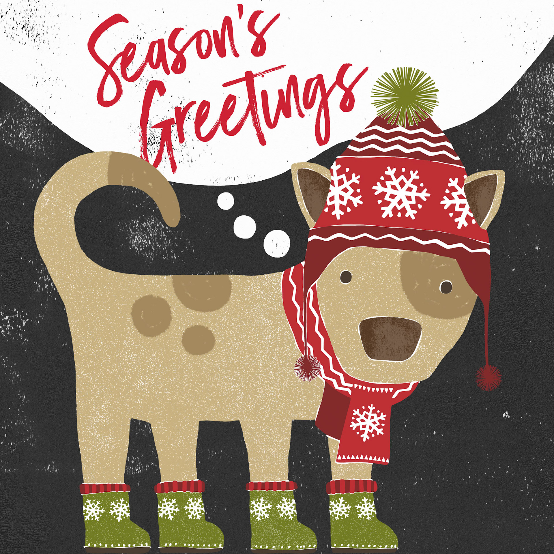 SH_Cmas_1799_1_Snow Dog 12 X 12_Creatif ©Steve Haskamp - Creatif License