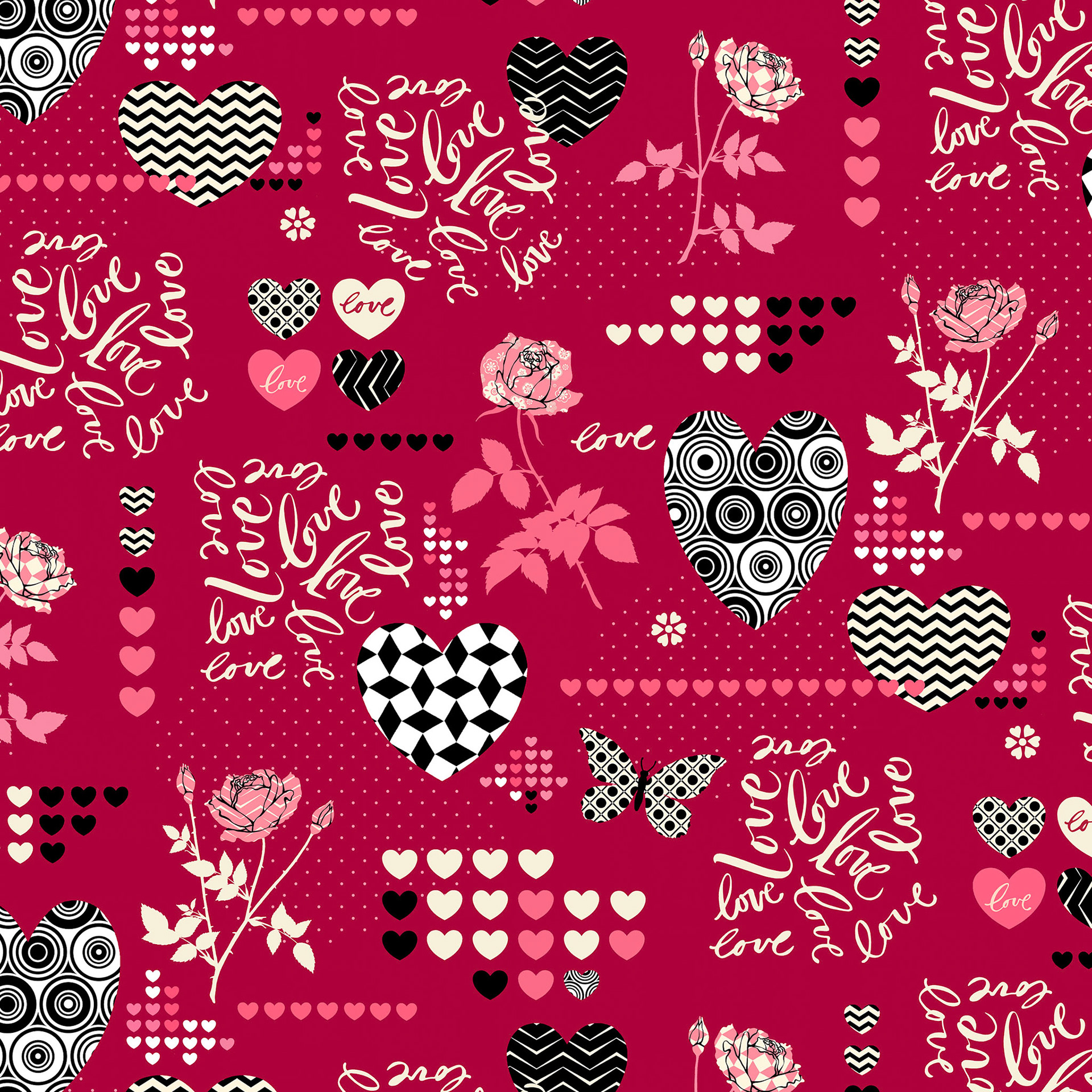 SH_Hearts_SHValentineHeartsPattern2a-Repeated ©Steve Haskamp - Creatif License