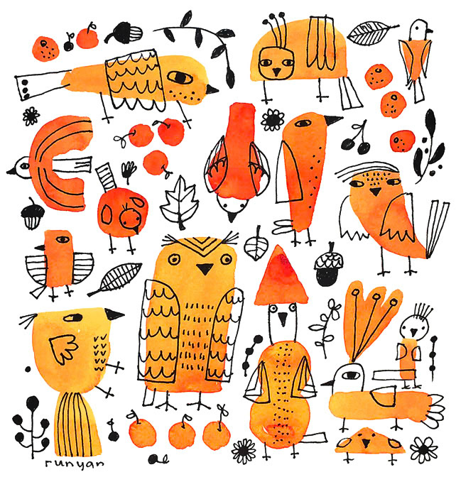 YELLOW BIRDS _Animals- Bird _  Creatif ©Terry Runyan - Creatif License