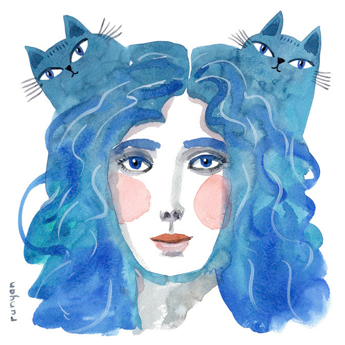 TWIN TOP _Cat Hair _  Creatif