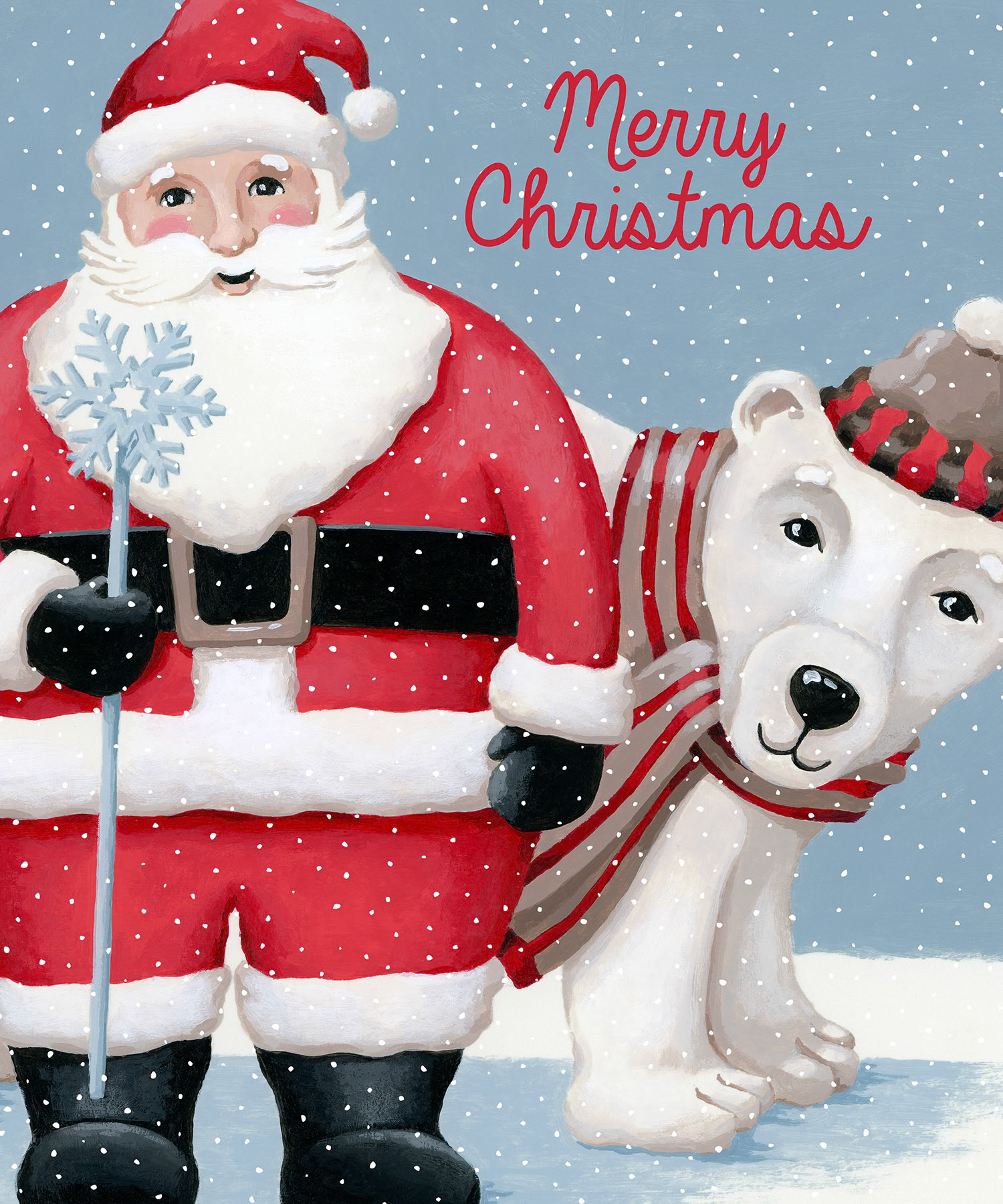 SH_Cmas_2476_Santa and Polar Bear 10x12_Creatif ©Steve Haskamp - Creatif License
