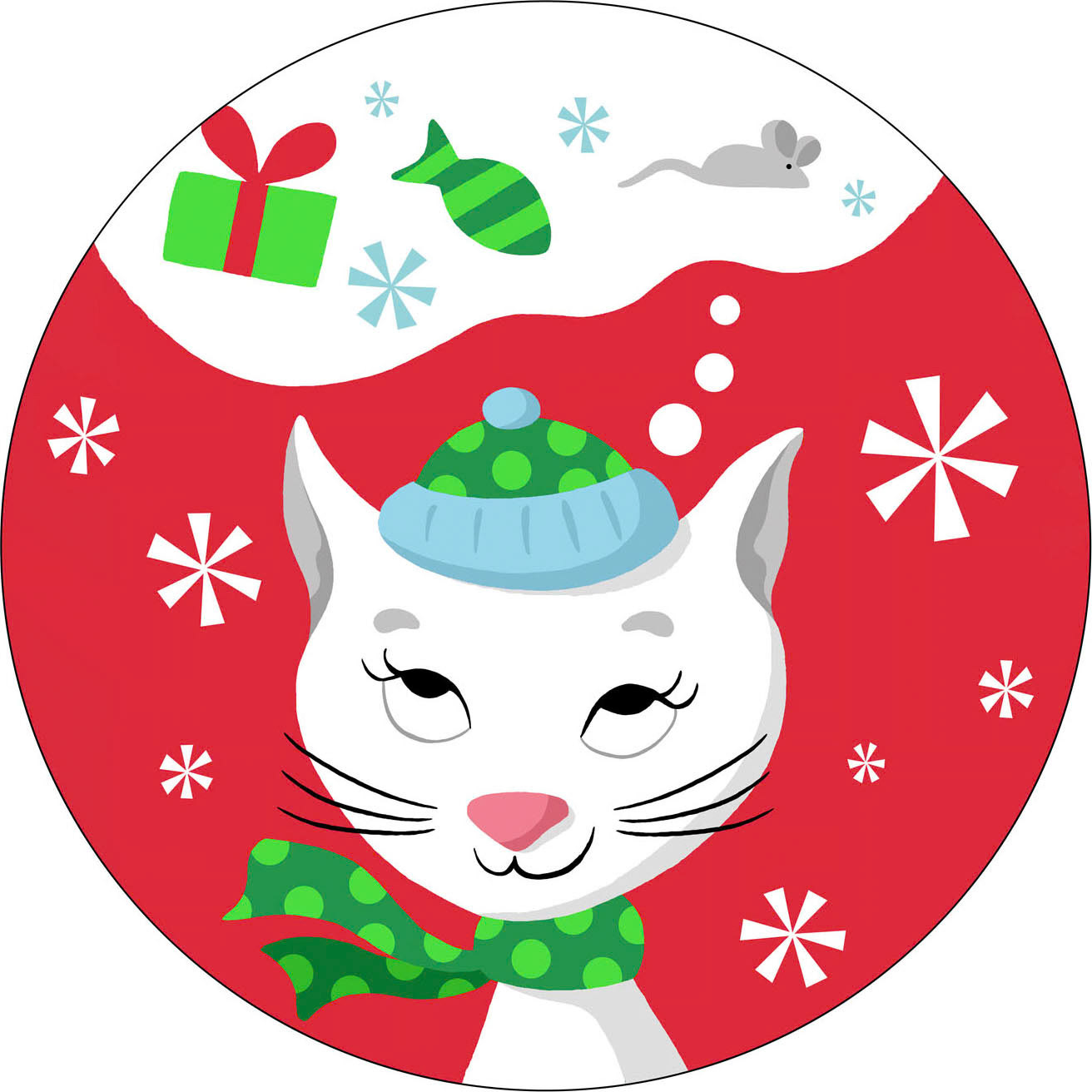 SH_Cmas_322c-DreamingCatPlate ©Steve Haskamp - Creatif License