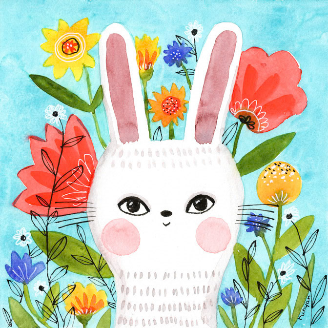 04-15-2022 FLOWER BUNNY _Easter- Floral- Rabbits _  Creatif ©Terry Runyan - Creatif License