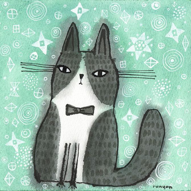 TUXEDO PATTERN - Terry Runyan - Creatif _Cat _  Creatif
