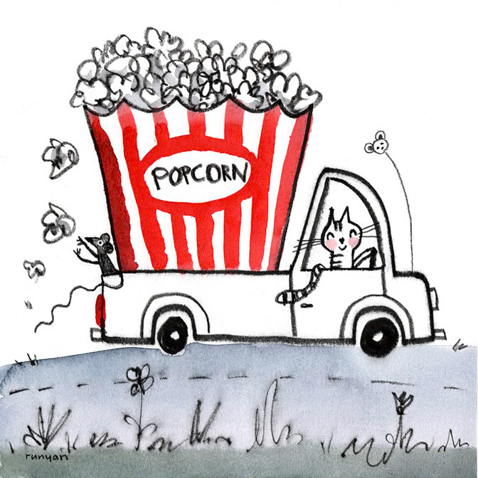 POPCORN - Terry Runyan - Creatif _Cat- Movies- Popcorn _  Creatif