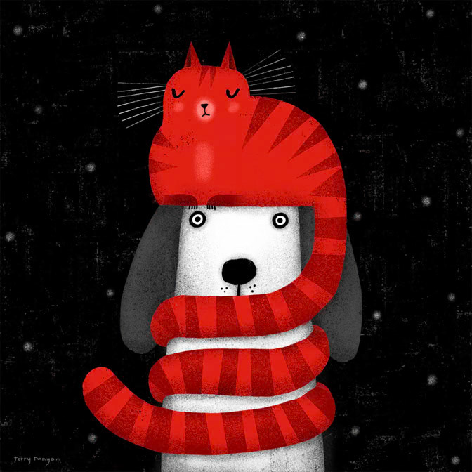 CAT HAT SCARF 100dpi _Cat Dog _  Creatif