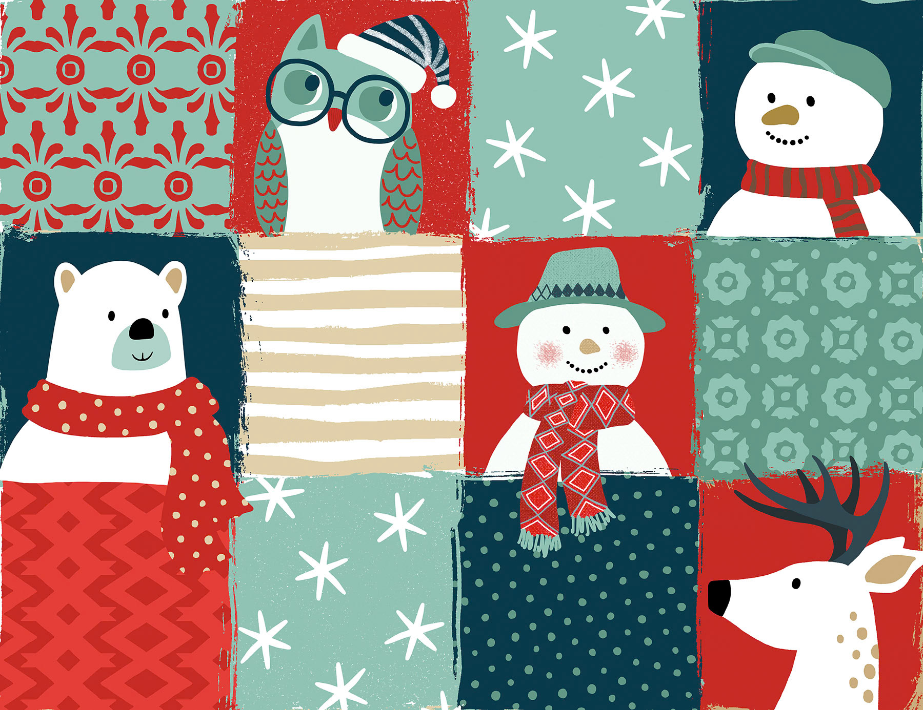 SH_Cmas_1823_2_Cmas Merry and Bright Re colored_Creatif ©Steve Haskamp - Creatif License