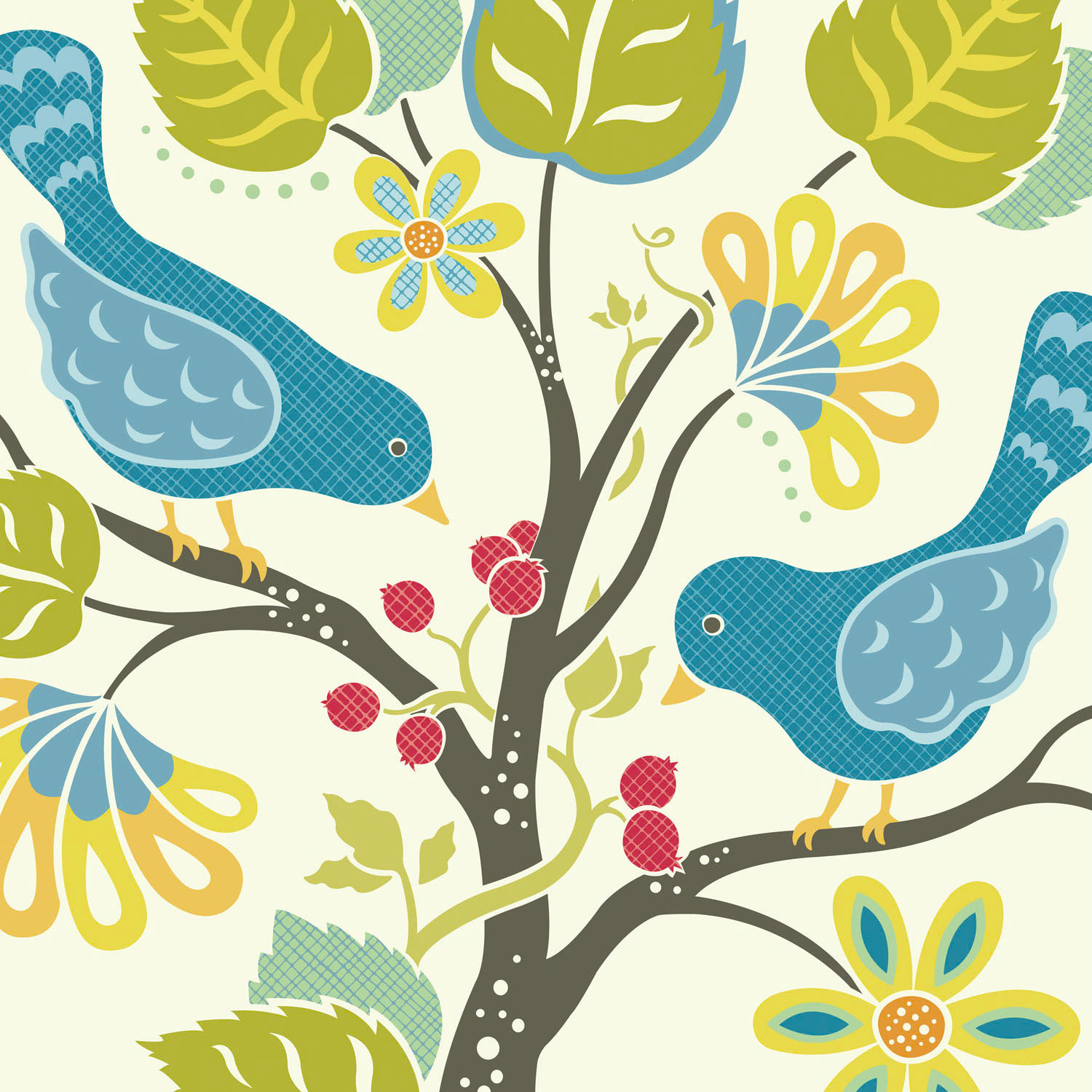 SH_Bird_891-TwoBirdsInFloweringTreeFinishFlat ©Steve Haskamp - Creatif License