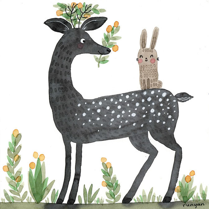 DOTTY DEER - Terry Runyan - Creatif _Animals- deer _  Creatif ©Terry Runyan - Creatif License