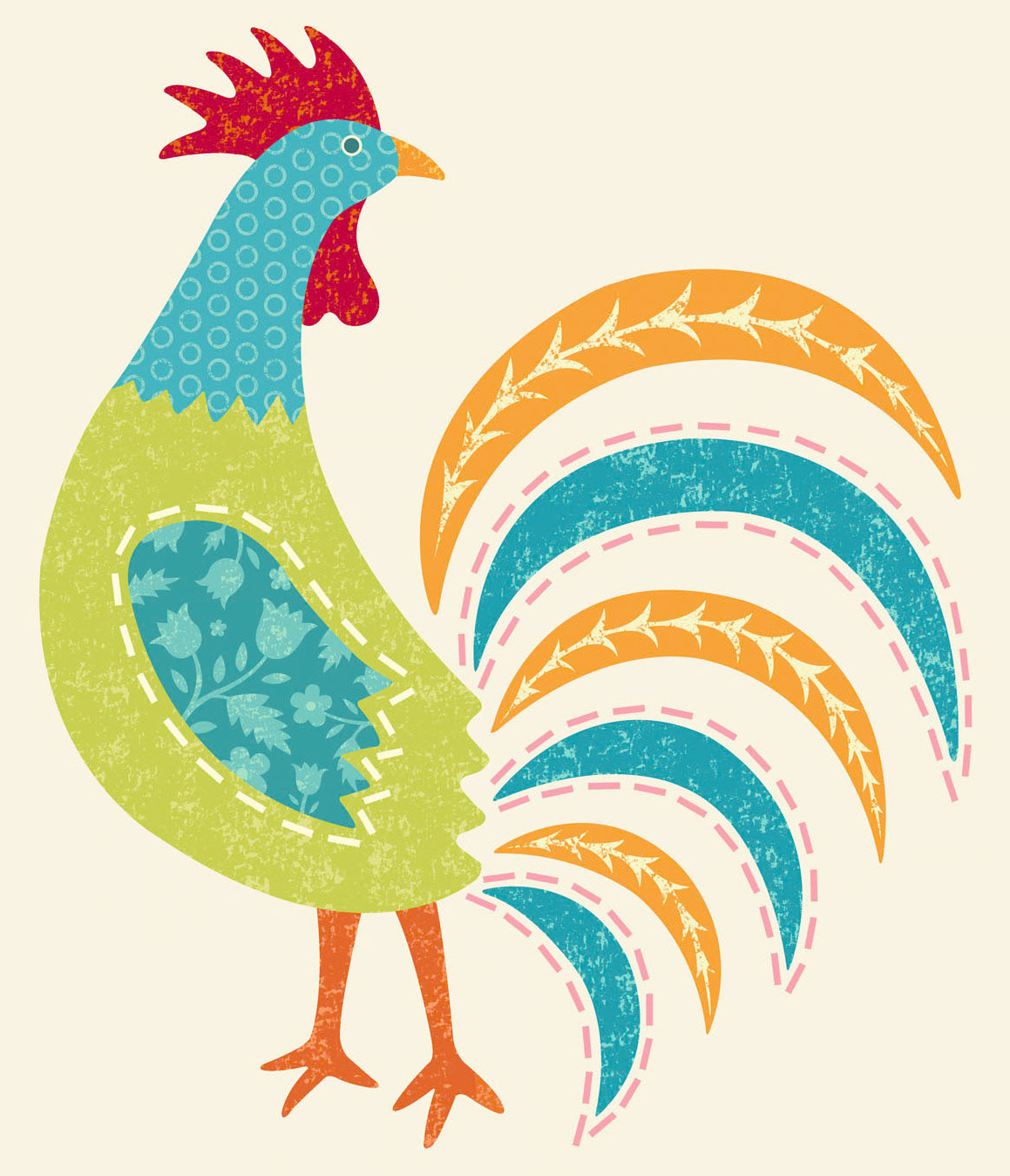 SH_Bird_828RoosterCreamBkd ©Steve Haskamp - Creatif License