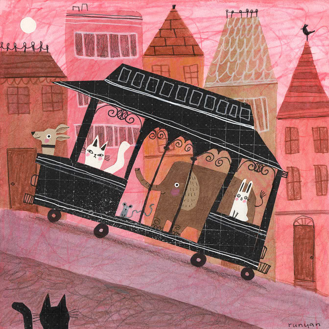 TROLLEY - Terry Runyan - Creatif _Animals _  Creatif ©Terry Runyan - Creatif License