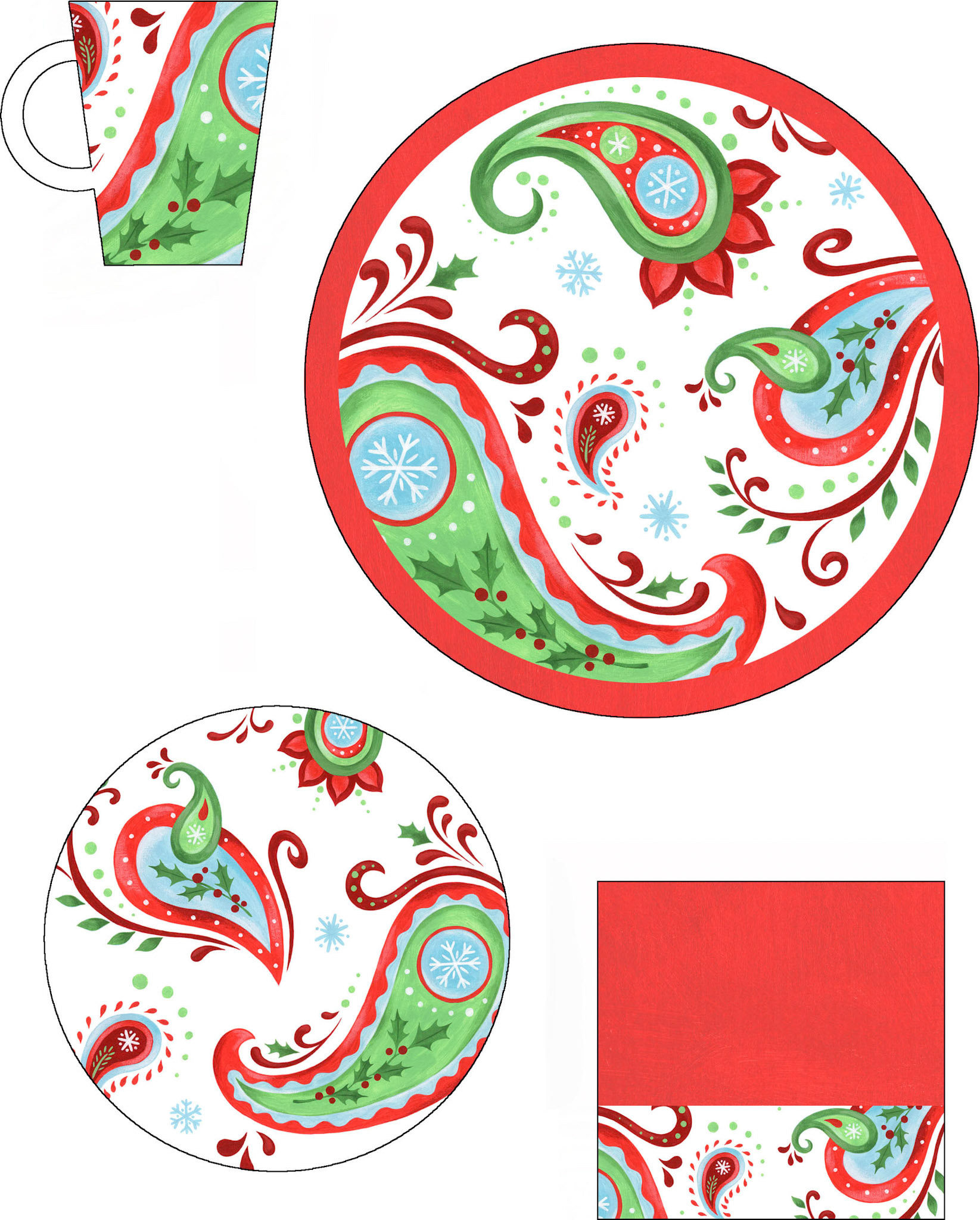 SH_Cmas_755-ChristmasPaisleyDinnerware ©Steve Haskamp - Creatif License