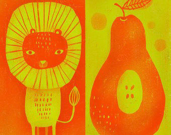 TR-il_340x270-1503662980_glyf-Creatif _Animals- Fruit- Lion- Pear _  Creatif