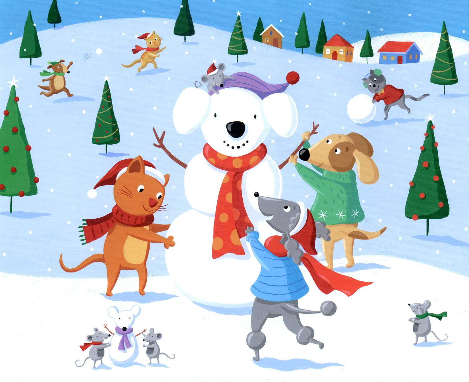 SH_Cmas_309SnowdogPainting ©Steve Haskamp - Creatif License