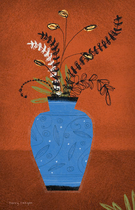 BLUE VASE _Floral _  Creatif ©Terry Runyan - Creatif License