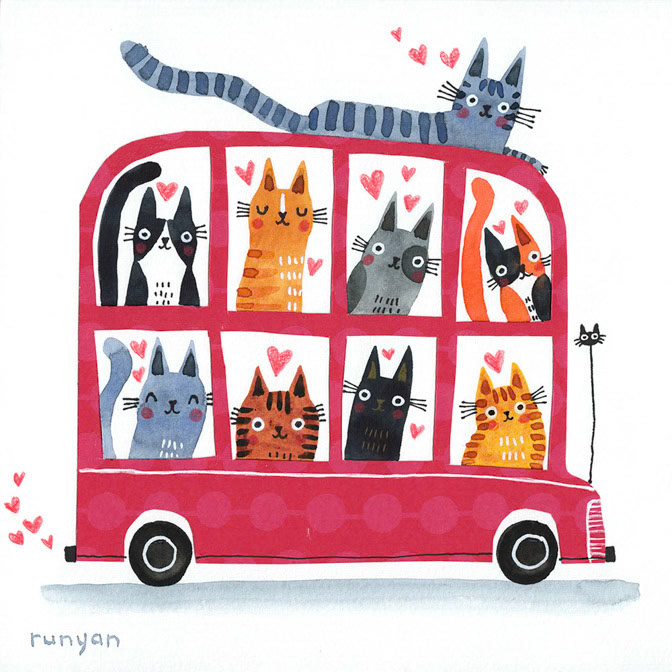 LOVE BUS _Cat _  Creatif ©Terry Runyan - Creatif License
