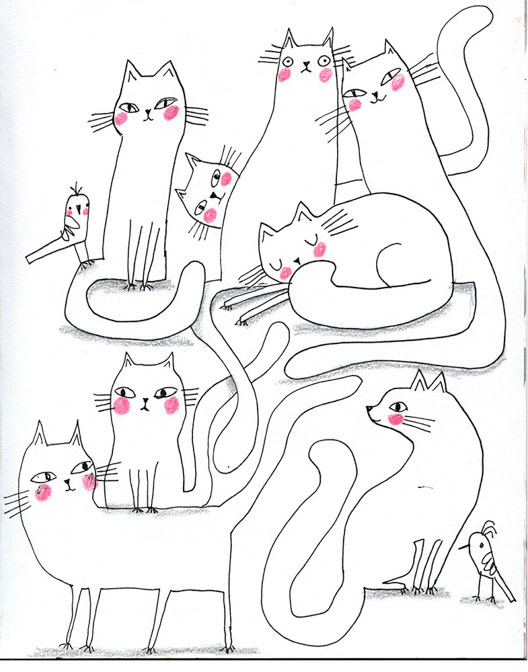 DRAWN CATS 2 _Cat _  Creatif