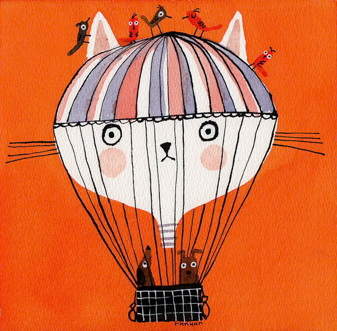 AIR HEAD - Terry Runyan - Creatif _Balloon- Cat _  Creatif ©Terry Runyan - Creatif License