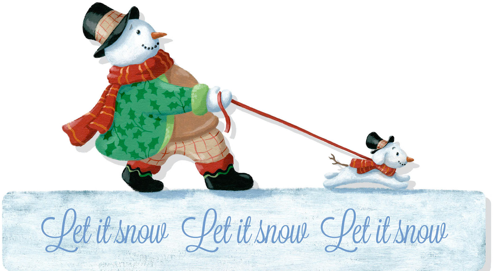 SH_Cmas_689-WallHangerSnowmanWalkingSnowdogpsd ©Steve Haskamp - Creatif License