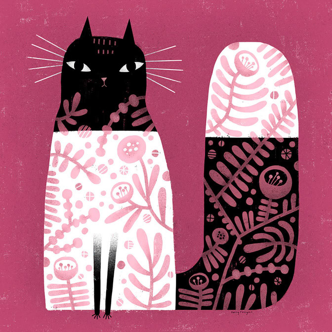 DECORATED CAT - Terry Runyan - Creatif _Cat _  Creatif
