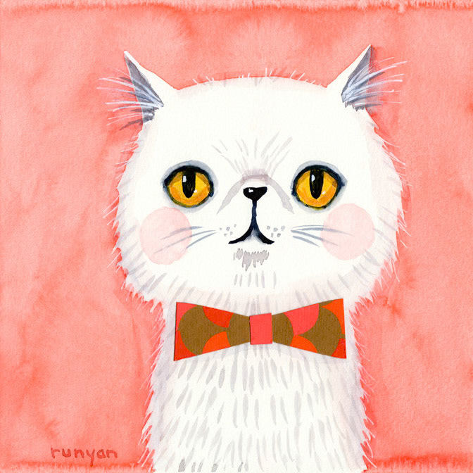 WHITE PERSIAN _Cat _  Creatif