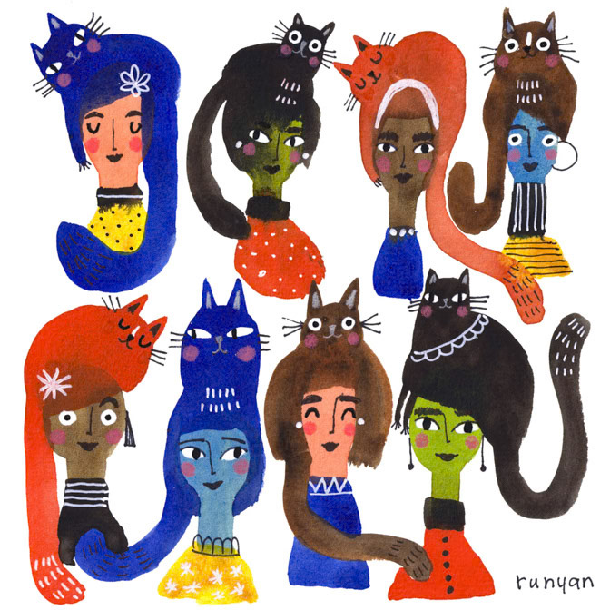 CAT HAIR HEADS _Cat Hat _  Creatif