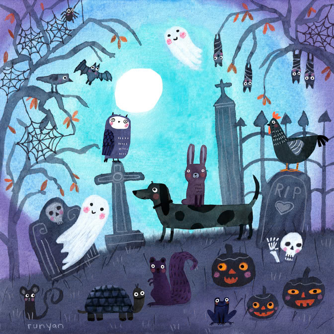 CEMETERY FRIENDS 2 12.25x12.25 _2026 calendar club- A1 Solutions- APlus- C&amp;G- Hires- mixed animal images _  Creatif ©Terry Runyan - Creatif License