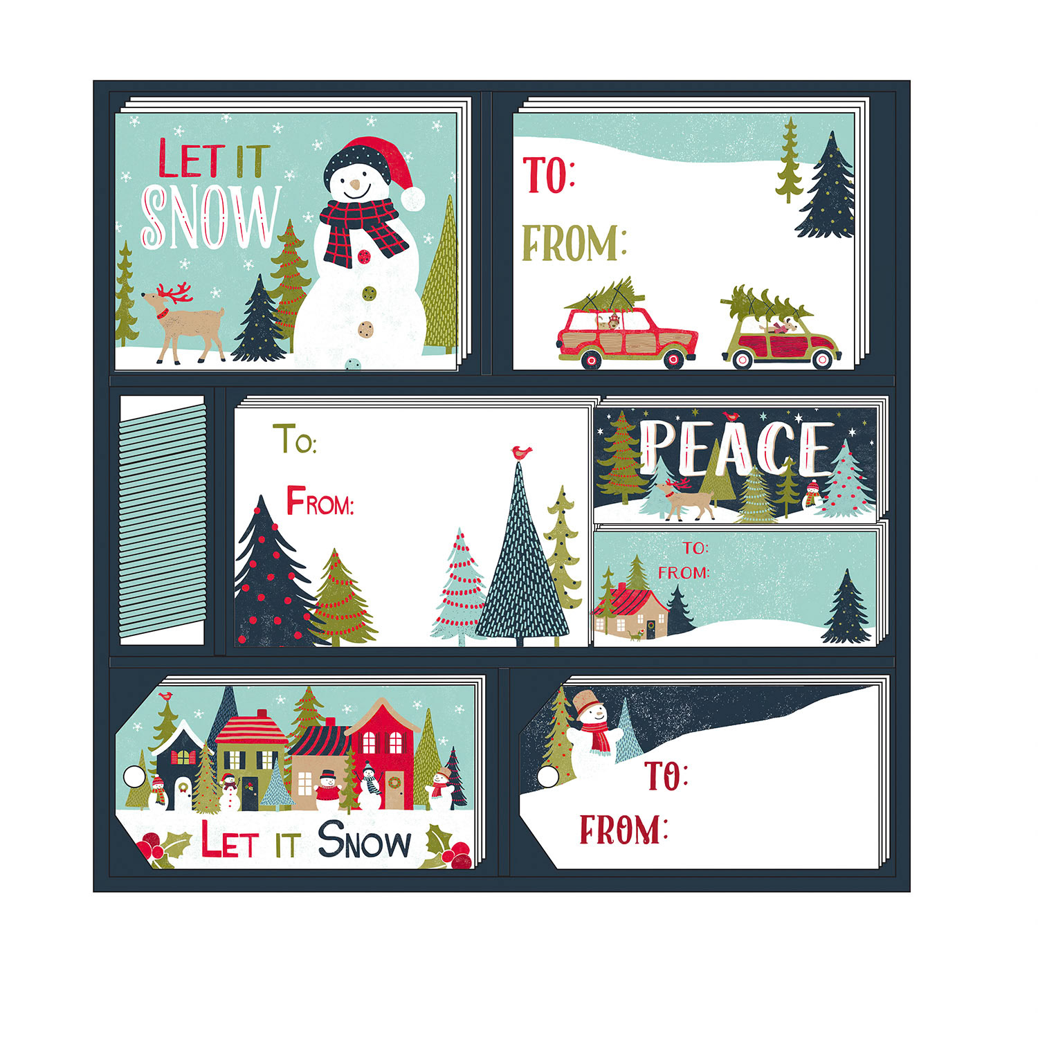 SH_Cmas_Village_3752 Gift Tag Set_Creatif ©Steve Haskamp - Creatif License