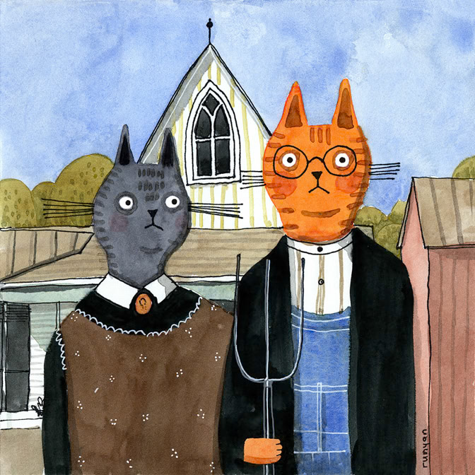 AMERICAT GOTHIC 100dpi _Cat- Maggie _  Creatif
