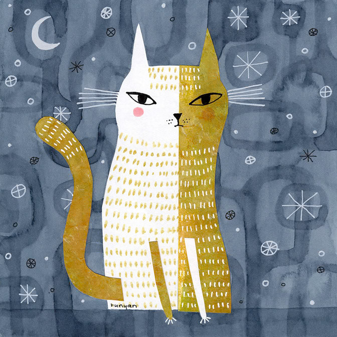 NIGHT CAT - Terry Runyan - Creatif _Cat _  Creatif