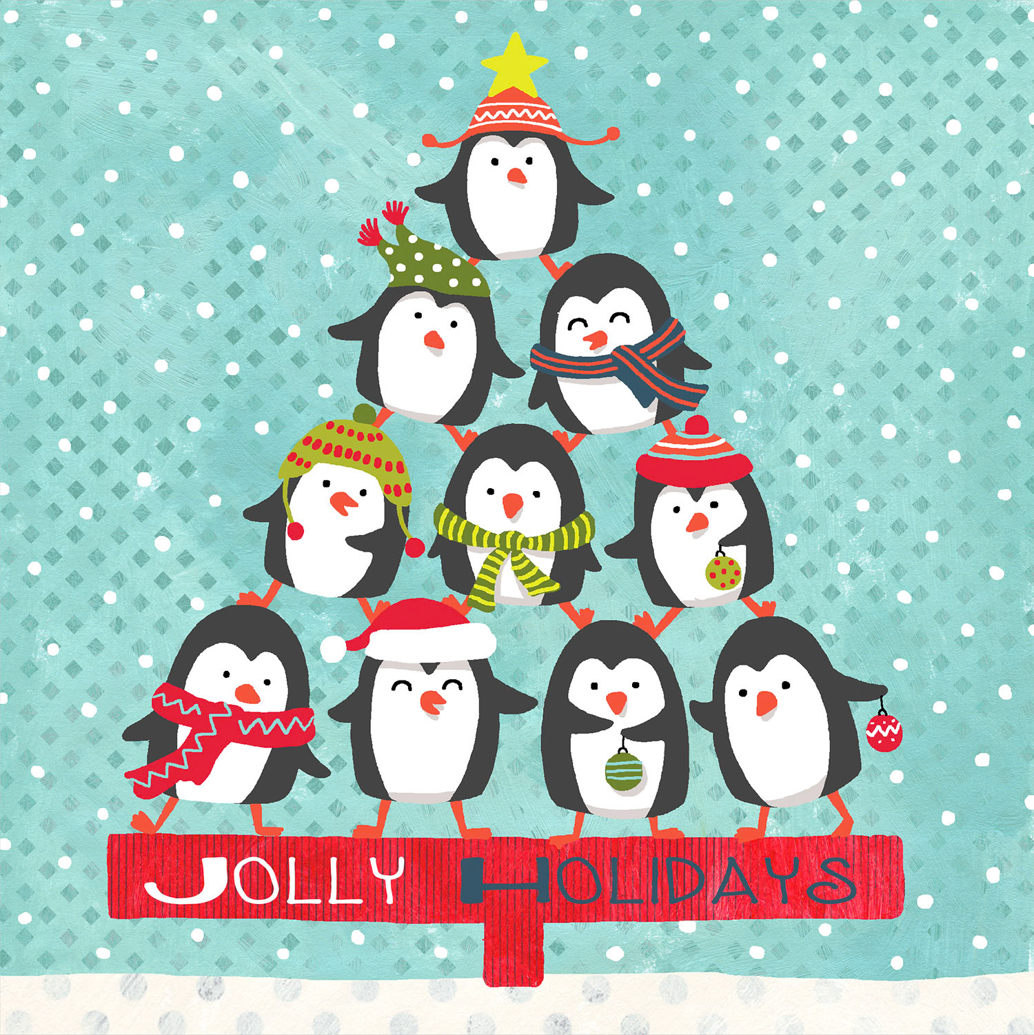 SH_Cmas Lighthearted Animals_penguin pyramid 2_Creatif ©Steve Haskamp - Creatif License