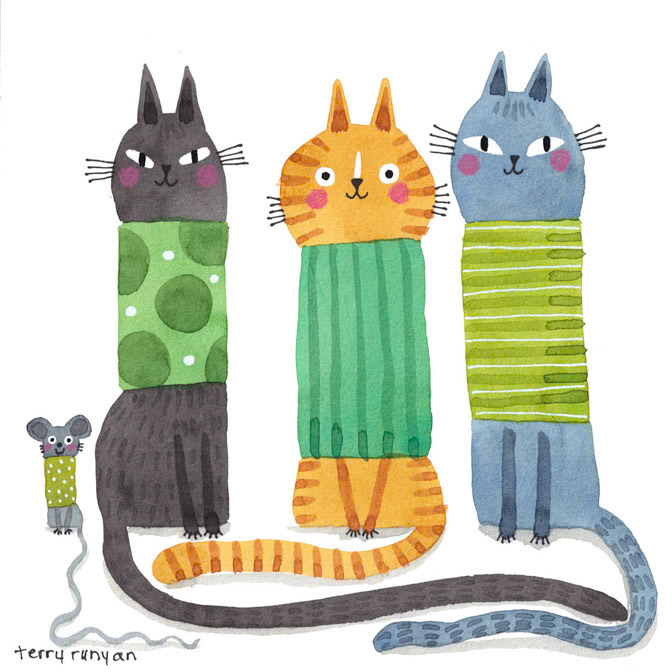 WEARING GREEN _Cat- Mouse _  Creatif
