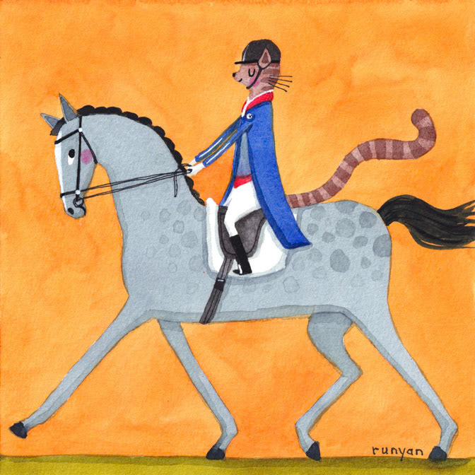 DRESSAGE _Cats- dressage- Horse _  Creatif