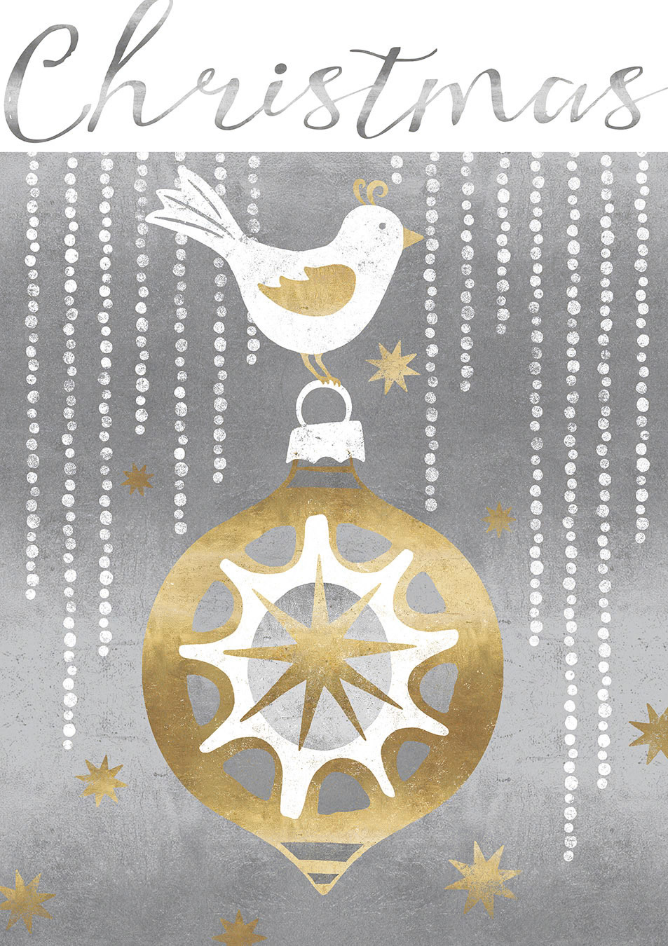 SH_Cmas_1447_1b_Bird on Ornament Silver and Gold_Creatif ©Steve Haskamp - Creatif License