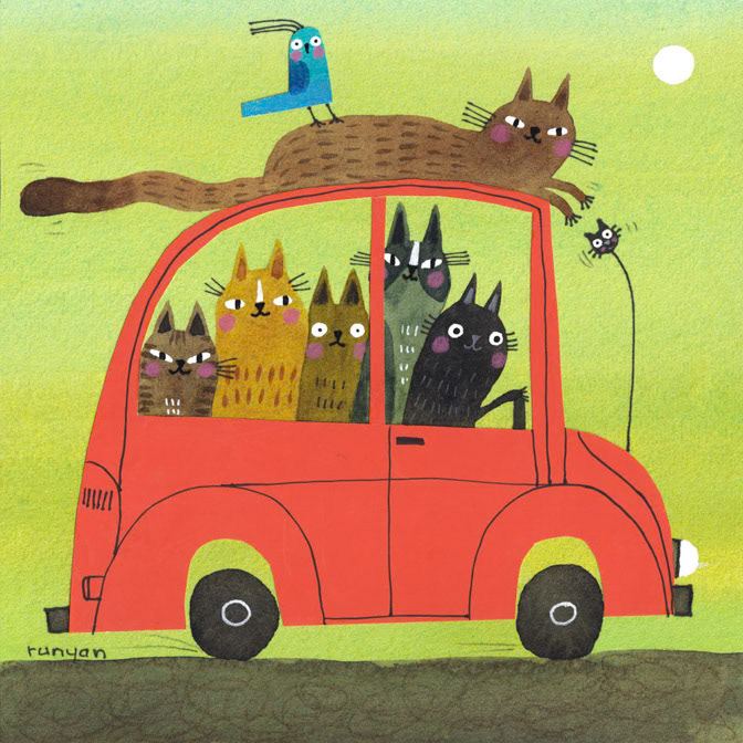 OUT &amp; ABOUT _Bird- Car- Cat _  Creatif