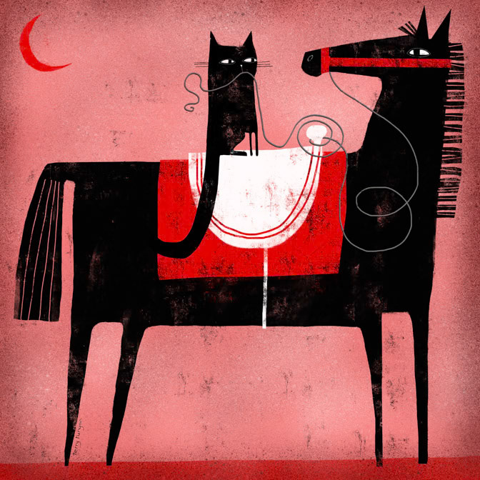 RED MOON 300dpi Terry Runyan - Creatif _Animals- Cats _  Creatif